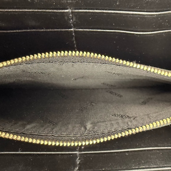 LAUNER • JASMINE Zip Clutch Wallet in Black • Royal Warrant H.M. QUEEN ($735+) - Picture 12 of 16